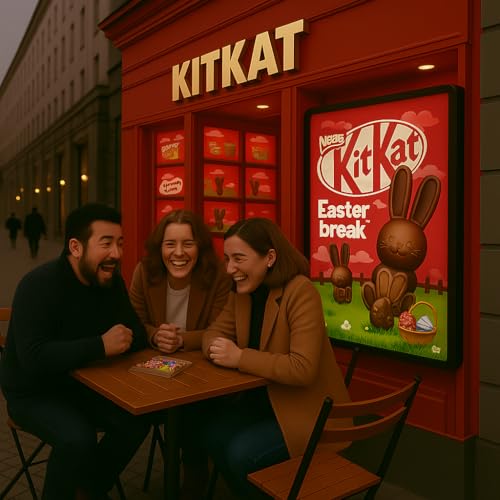Image of KitKat Easter Bunny Milk Chocolate Bag 55g By Cougar | 5x Chocolate Bunny Shapes with Crispy Wafer Filling | Perfect for Egg Hunts, Easter Gifting, Kids Treats & Party Sharing | Fun Festive Chocolate Packe - (Imported-UK)
