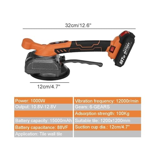 Machine à carreler avec 2 batteries 88VF vibrateur de précision