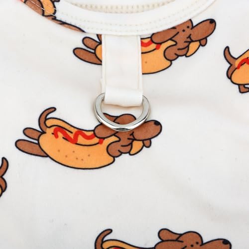 Pijama para perros pequeños Zunea con estampado divertido miniatura 6