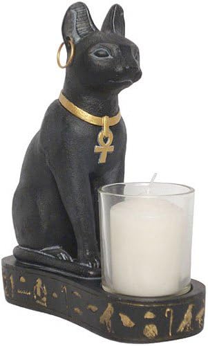 Bastet Egyptian Cat Candle Holder