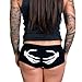 Hot Leathers PTB7074 Black, XL Skeleton Hands Ladies Boy Shorts (Black, X-Large)