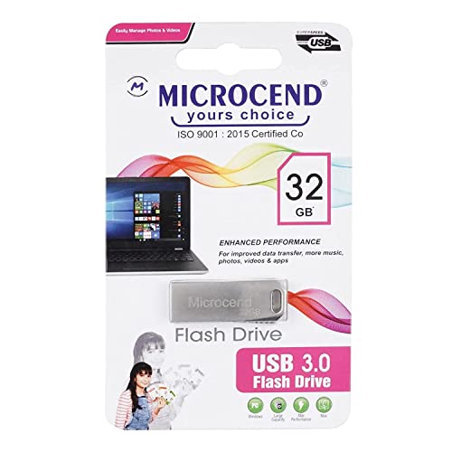 Image of 16gb & 32gb 3.0 USB Pen Drive /Flash Drive with Metal Body External Storage Device (Color-Black) (Set of 2)