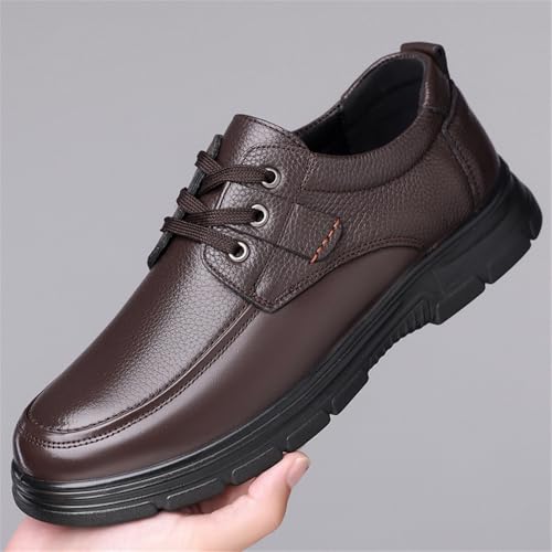 Men's Premium Leather Dress Shoes Oxford Shoes Classic Lace up Formal Business Derby Shoes for Men2