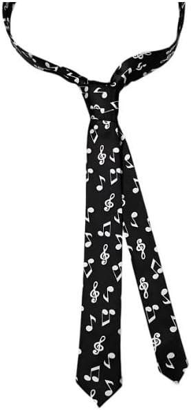 Polyester Note Music Necktie Women's Tie Men's Hand-tied