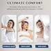 JOLLYVOGUE Pillows Queen Size Set of 2, Medium Supportive Bed Pillows with Super Soft Down Alternative Fill, Luxury Fluffy Hotel Quality for Side, Back, and Stomach Sleepers