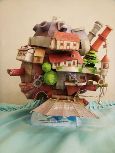 NZPOST Hayao Miyazaki Howl‘s Moving Castle Flying Version DIY Handcraft Paper Model KIT(Unassembled Kit)