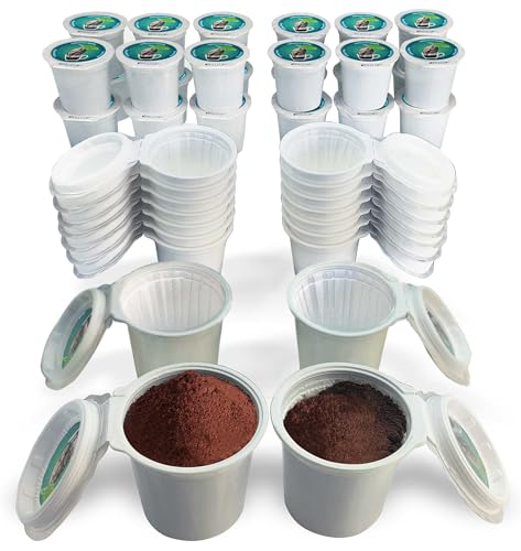 iFillCup Refillable K Cups - Hold 50% More Coffee for Richer Larger Brew, Universal K Cup Brewer Compatibility, Gold Medal Champion Sponsor, Reusable up to 5 Times | 42 Pack Green