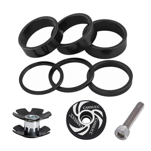 Saipor 9 Stück 1 1/8 Zoll Lenkererhöhung Fahrrad Spacer 2/3/5/10mm...