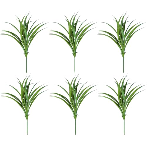 KIXZSAZ 6 Piezas de Plantas Artificiales, Ramas de Hojas Falsas, Plantas Hojas plástico, casa, Ventana, arreglo Porche Colgante