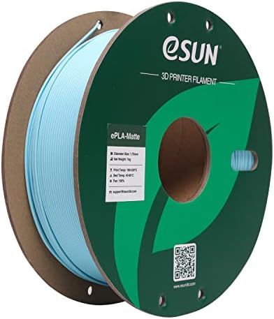 eSUN Upgraded Matte PLA Filament 1.75mm, Matte PLA 3D Printer Filament, Shine-Free Color, Frosted Texture, 1KG Spool (2.2 LBS) 3D Printing Filament for 3D Printers, Matte Light Khaki