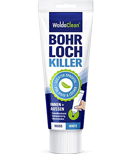Masilla blanca para interior, 225 ml, relleno ligero, sin encogimiento, con microburbujas de vidrio