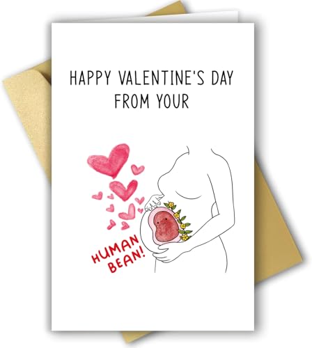 RPJIEKINXU Cute Valentine's Day Card for Dad to be Mom to be, Lovely Pregnancy...