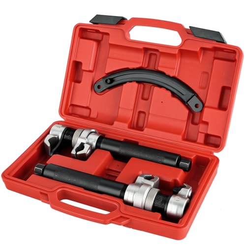 ATPEAM スプリングコンプレッサー 2本セット 滑り防止付き コイルスプリング圧縮ツール サスペンション交換用 インパクトレンチ対応