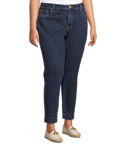 KUT from the Kloth Women's Plus Size Reese High Rise Fab Ab Ankle Straight Blind Hem2