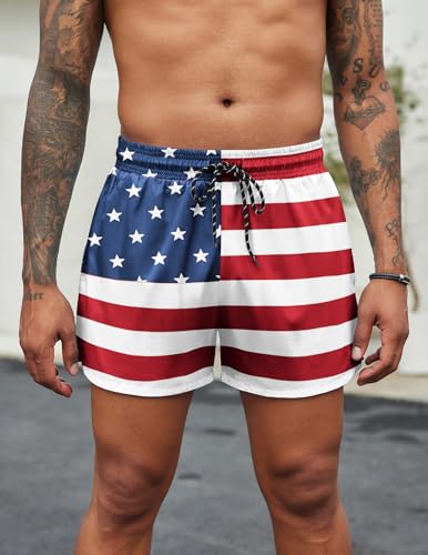 COOFANDY Men's Swim Trunks Quick Dry Bathing Suit with Pockets Swimwear Beach Board Short Swimsuit S-XXL2