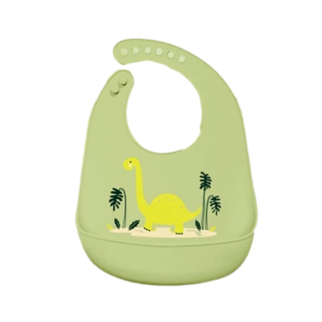 GUCHIGU Waterproof Silicone Baby Bib for Feeding Babies and Toddlers, Unisex Silicon Baby Feeding Bibs for Infants and Toddlers 4M to 4Yr Cute Printing with Rice Pocket (BB2027, 1Pc)-image-46