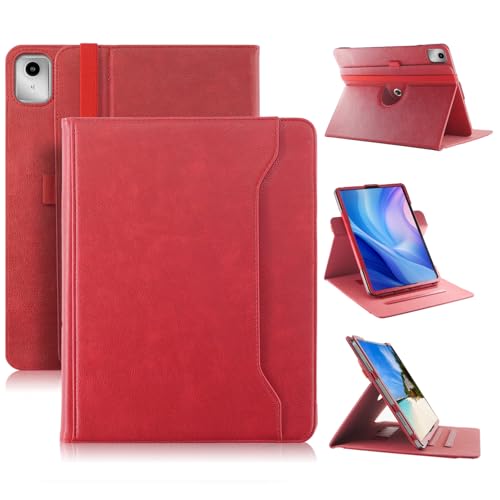 Coque rotative Lenovo Tab M11 rouge pour éviter les rayures d'écran