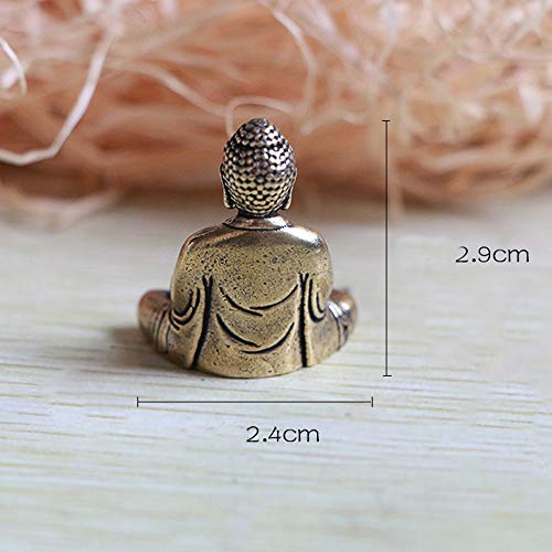 Saidian 2 Pcs Mini Statue Brass Sakyamuni Buddha Ornaments Creative Home Office Decoration #TOP1