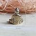 SaiDian 2 Pcs Mini Statue Brass Sakyamuni Buddha Ornaments Creative Home Office Decoration