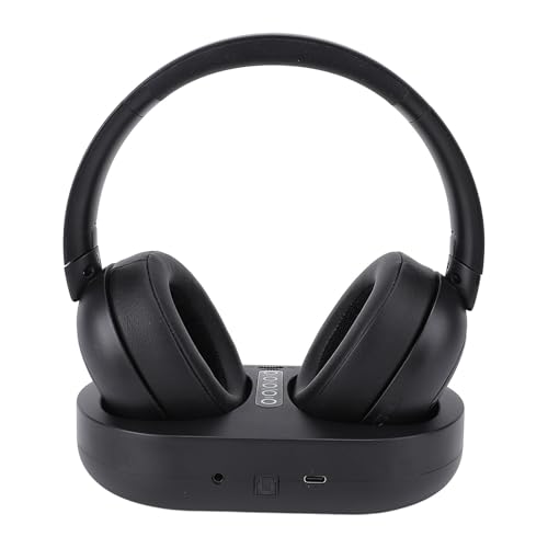 Tomvorks Auriculares Inalámbricos para TV con Base de Carga para Personas Mayores (Enchufe Europeo)