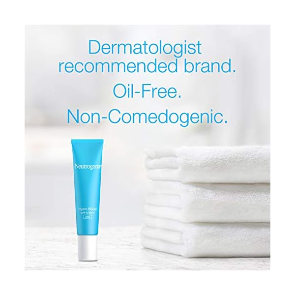 Neutrogena-Hydro-Boost-Hydrating-Gel-Eye-Cream-with-Hyaluronic-Acid-Dermatologist-Recommended-Water-Gel-Under-Eye-Cream-Oil-Dye-Fragrance-Free-05-Fl-Oz Neutrogena Hydro Boost Under Eye Cream, with Purified Hyaluronic Acid, Keeps Under Eye Area Looking Smooth & Hydrated, Fragrance Free and Non-Comedogenic, 0.5 oz