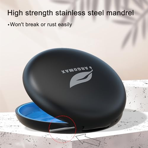 ARGOMAX Zahnspangendose Spangendose Dento Box Schienendose (auch für Aufbissschiene, Knirscherschiene) 1 Stück KFO Box (Schwarz).