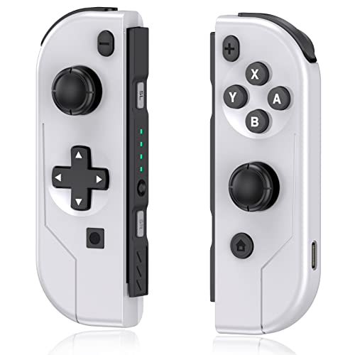 Wireless Joypad Controller Compatible with Switch, YCCTEAM Replacement for Switch Joy Con,Wireless Controller Remote Joystick for Switch Supports Motion Control and Dual Vibration(White)…