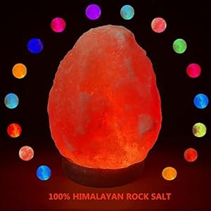   MINGRI-Himalayan-Salt-Lamp-Night-Light-Rock-16-Colors-Changing-UpdatedUSB-Remote-Control-Natural-Rock-Lamp-Dimmable-Crystal-Pink-Salt-Table-Lamps-for-OfficeHome-DecoYogaHoliday-Gift