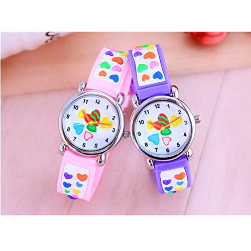 Ele Eleoption 3D Cartoon Kid Watch For Little Kids Boys Girls,Waterproof Silicone Wristwatch Toddler Analog Watch #TOP2