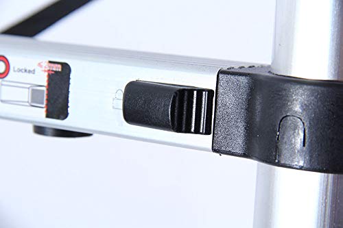 Image of Smarty 9 Feet Portable Lightweight Compact Ultra Stable Locking Mechanism 2.6 Meter Telescopic Aluminium Ladder for Home and Outdoor