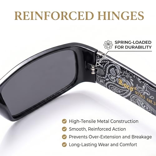 Image of Locs Mens Hardcore Gangster Sunglasses Bandana Print