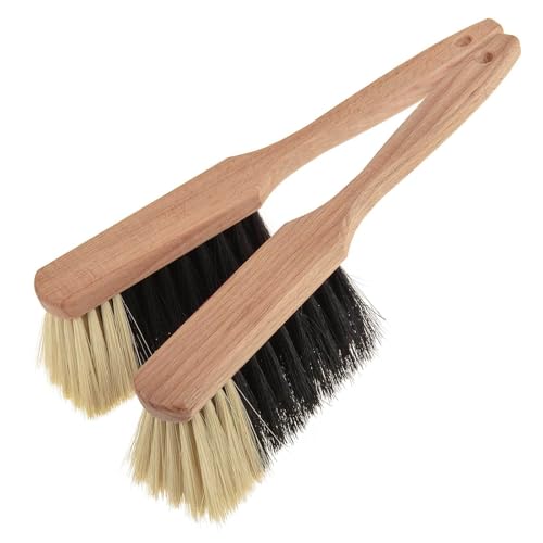 SIDCO Handbesen Holz 2 x Handfeger Kehrbesen Holzbesen Feger...