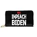 DJNGN Impeach Pelosi Anti Nancy Pelosi Cartera de Cuero con diseño de sátira política Divertida con 12 Ranuras para Tarjetas Moda y personalización
