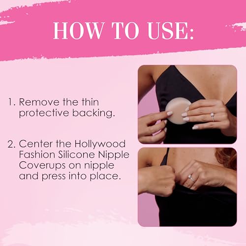 image for Hollywood Fashion Secrets Silicone Coverups, Hypoallergenic, Reusable,