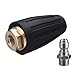 M MINGLE Turbo Nozzle for Pressure Washer, Rotating Nozzle and 5 Tips, 1/4 Inch Quick Connect, 3600 PSI, Orifice 2.5
