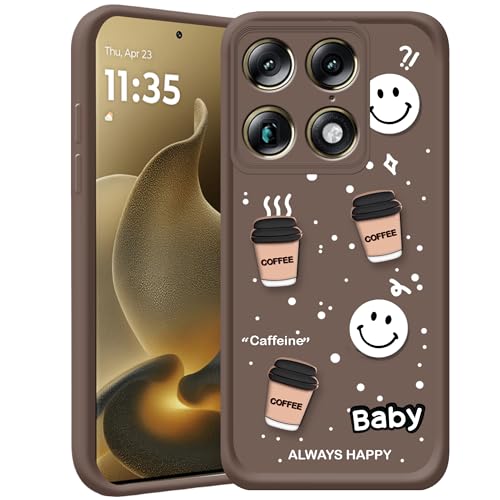 Image of amazon basics Back Case Cover Compatible for Moto Signature 5G | Cute Fun Cartoon 3D Ball | Coffee Silicone Case | Camera Protection | Body Protection | Shock Proof | Color Brown
