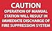 NMC M97R, Sign"Operation of Manual Station ." (Pack of 100 pcs)