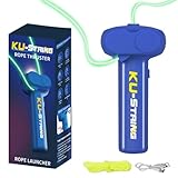 Varaict Glow in The Dark String, Portable Rope Launcher Outdoor Fidget Toy, Game Shooter Flying a Glowing KU String Loop in The Air for Endless Tricks, Perfect STEM Gift for Kids & Adults