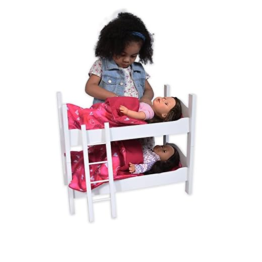 Bunk Bed for Twin Dolls fits 18 Inch Dolls
