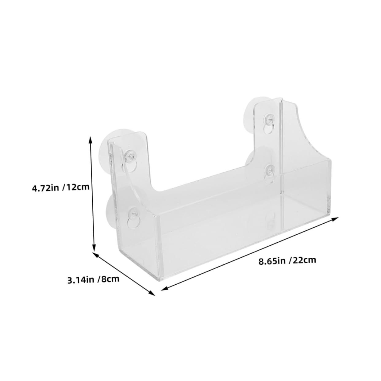 2pezzi Organizer per Bevande con Ventose Acrilico Supporto per Lattine da Frigorifero di Stoccaggio per Mantenere La Freschezza Casa e Ufficio