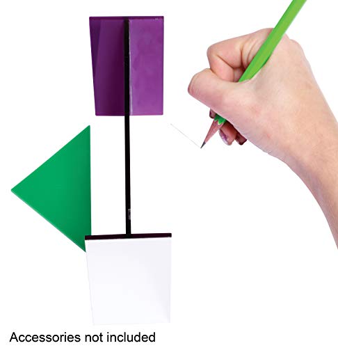 Learning Advantage - 7706 Learning Advantage Reflective Geomirror - Create Expert Drawings With This Easy Tracing Gadget - Mira-Style Geometry Tool - Trace Images And Shapes - Observe Reflections, Symmetry And Congruence #TOP4