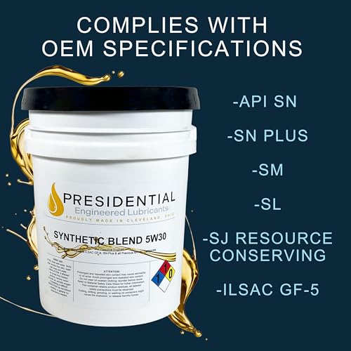 Aceite para motor Presidential Synthetic Blend 5W30 5 galones miniatura 3