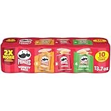 Pringles Potato Crisps Chips, Lunch Snacks, Variety Pack, 13.7oz Pack (10 Cans)