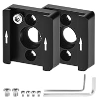 QWORK® 2er Pack Cold Shoe Adapter Mount 1/4 Gewinde für DSLR Kamerakäfig, LED Licht, Monitor Camcorder, Flash