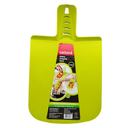 Celltone 2in1 Folding Vegetable Cutting/Chopping Board with Slap Fold Handle (L, Green) (B0CSDSCW9M) Amazon Price History, Amazon Price Tracker