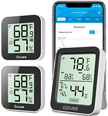 Govee Hygrometer Thermometer H5075 Bundle with Govee Temperature Humidity Monitor 2-Pack