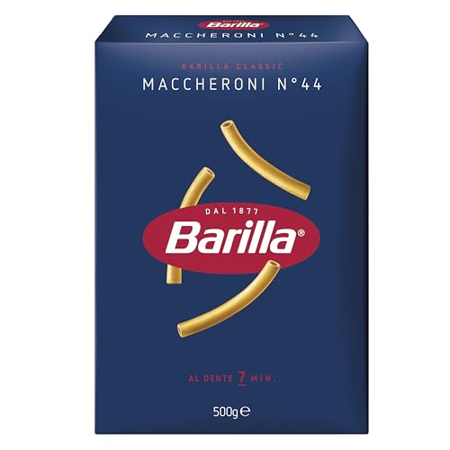 Barilla Pasta Nudeln Klassische Maccheroni n.44 aus hochwertigem Hartweizen immer al dente 500 g