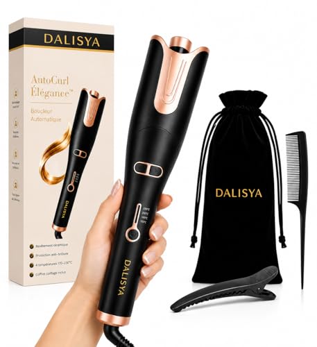 Boucleur Automatique DALISYA AutoCurl Élégance™ – Fer à Boucler Automatique Céramique 170-230°C – Boucles Naturelles Ondulations Wavy – Rotation...