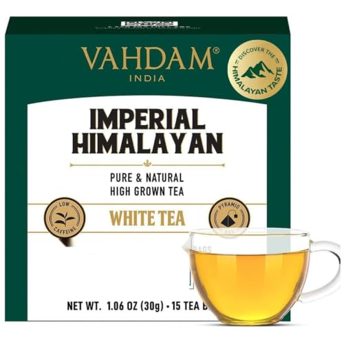 VAHDAM Thé Blanc Impérial Himalaya | 15 Sachets...