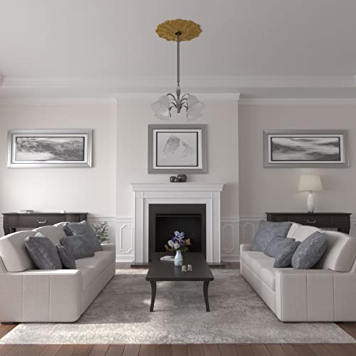Image of Ekena Millwork CM31DUPGS Durham Ceiling Medallion, Pharaoh's Gold, 31 inchOD x 1 1 /2 inchP
